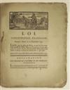 LAW FRENCH REVOLUTION. Loi. Constitution Françoise. Donnée à Paris, le 14 Septembre 1791. 1791